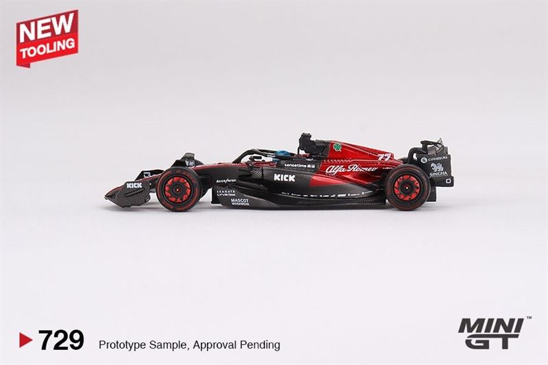 Mô hình xe đua F1 Alfa Romeo C43 #77 Valtteri Bottas 2023 F1 2023 Australian GP tỉ lệ 1:64 MiniGT MGT00729