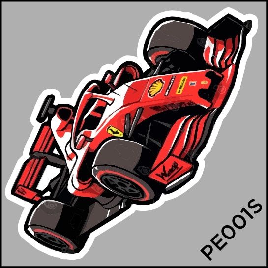 Sticker PET in chuyển nhiệt - hình ủi lên vải - nón - áo - quần series Gumball 3000 Autono1 PE001