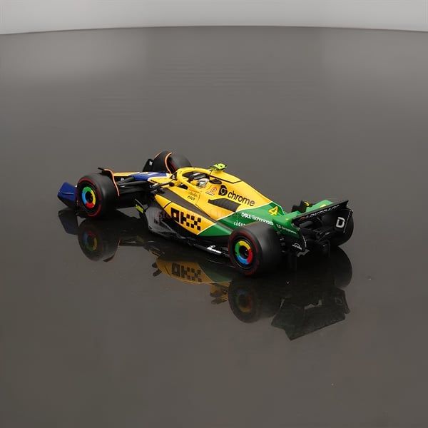 Mô hình xe F1 McLaren MCL38 Senna Monaco tỉ lệ 1:43 Bburago OT43020