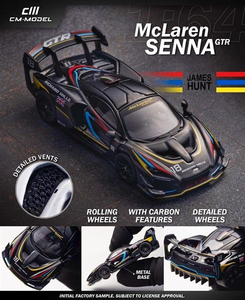 Mô hình xe McLaren Senna GTR HEC 2025 tỉ lệ 1:64 CM Model OT64145