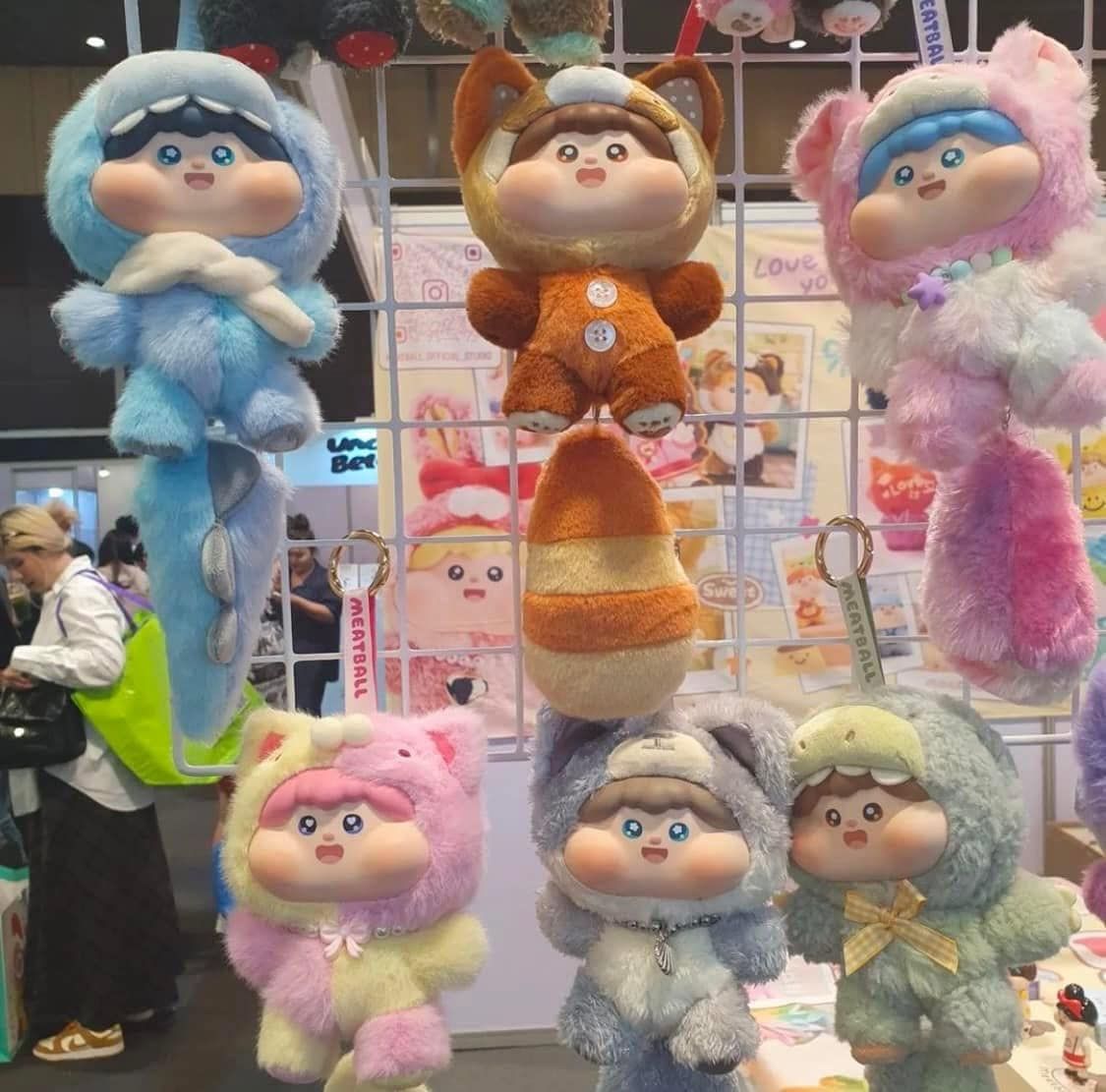Blind box hộp mù The Fluffy Meatball V2 Cute Plush Blind box chính hãng BecoFun BL017