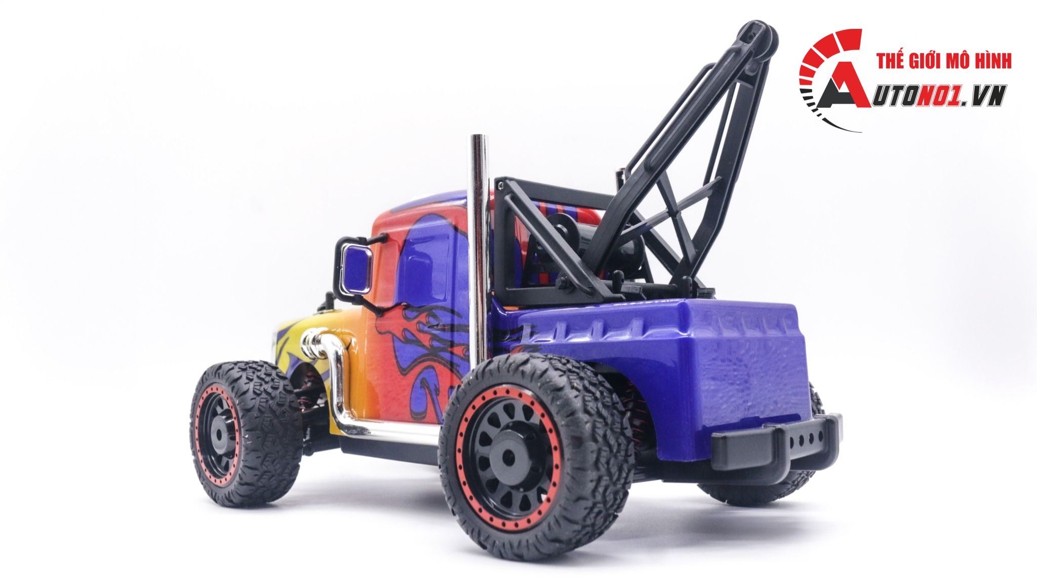 Mô hình xe điều khiển đầu kéo cứu hộ Optimus Prime J901 fire flames 20km/h tỉ lệ 1:16 deer man DK006