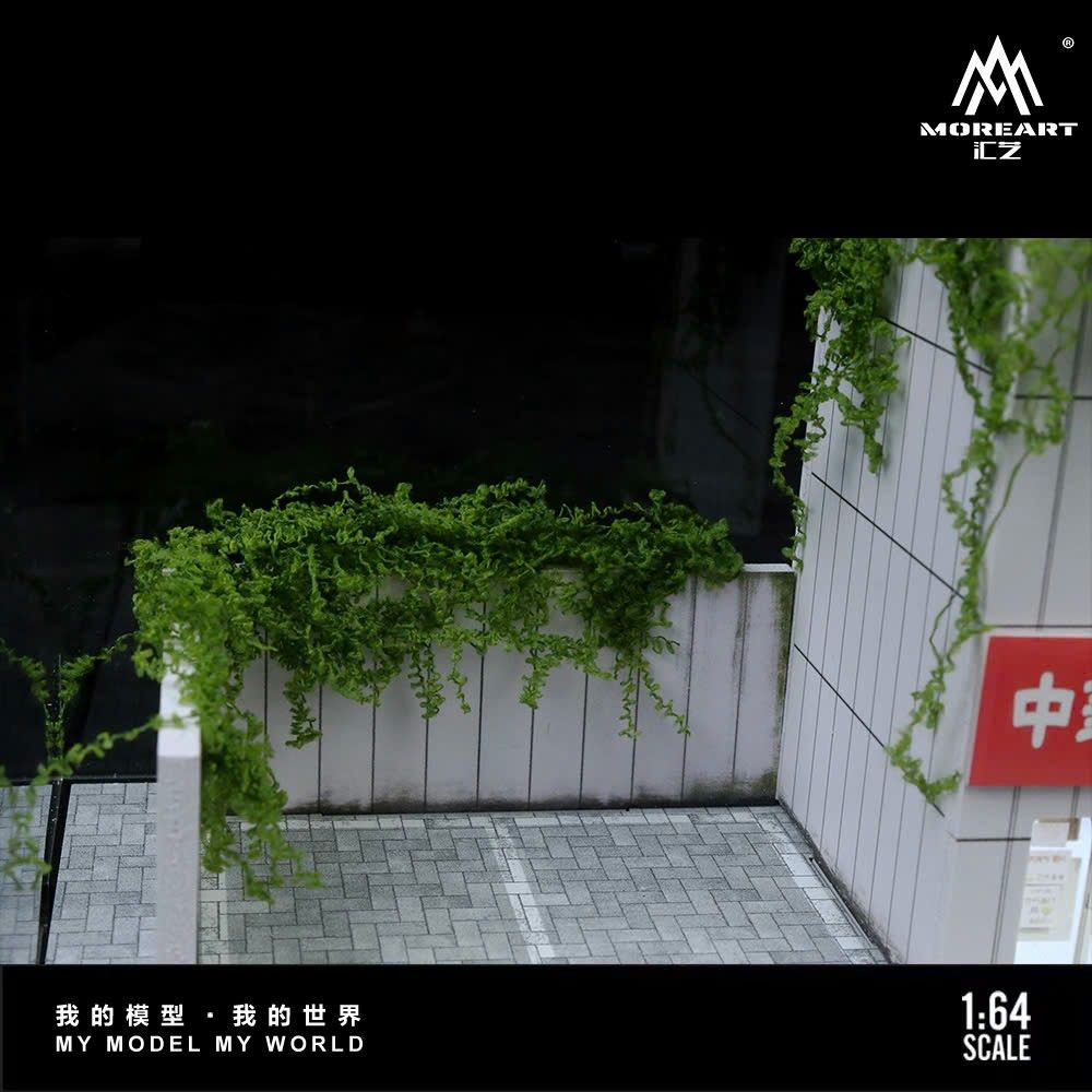 Hộp trưng bày mica mô phỏng đường phố Nhật Bản có đèn kích thước 22x19.5x15.5cm tỉ lệ 1:64 MoreArt MO960202
