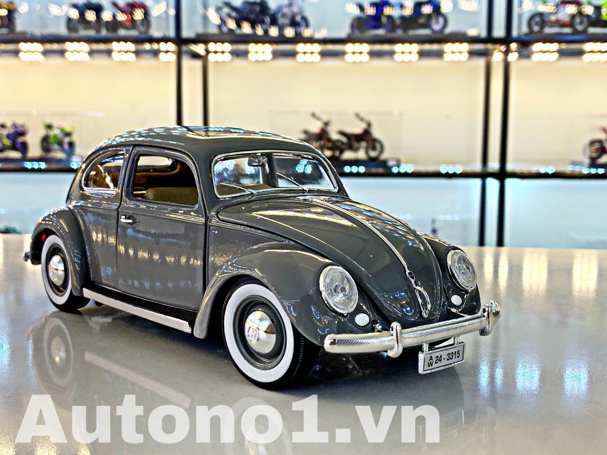  Mô hình xe Volkswagen 1955 Kafer Beetle 1:18 Bburago OT058 