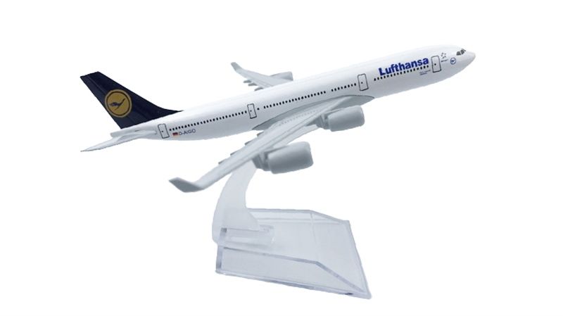 Mô hình máy bay Germany Lufthansa Airbus A340 16cm MB16178