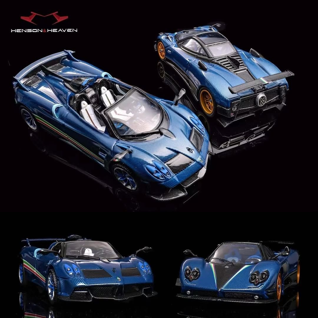 Mô hình xe Pagani Huayra Tricolore tỉ lệ 1:64 HENSON & HEAVEN 64HHM0002