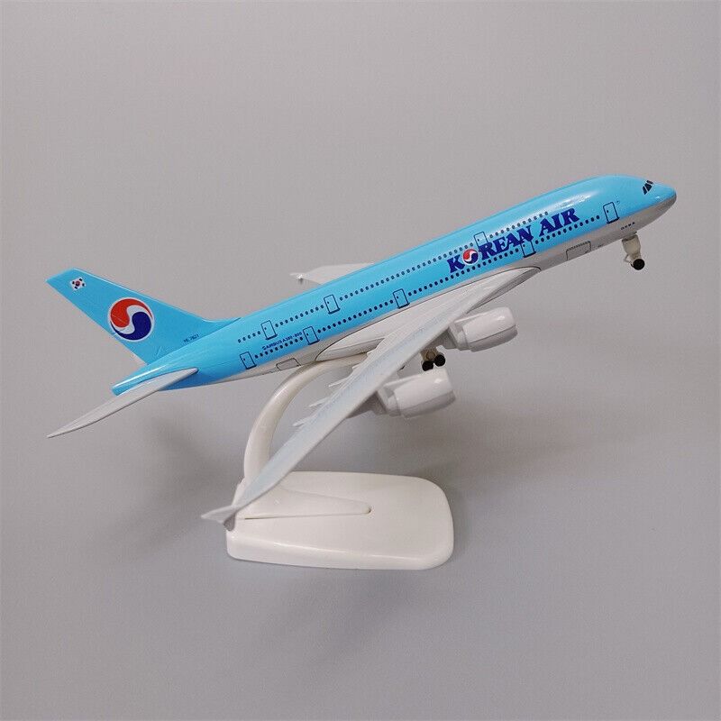 Mô hình máy bay Korean Airlines Blue Airbus A380 20cm MB20027