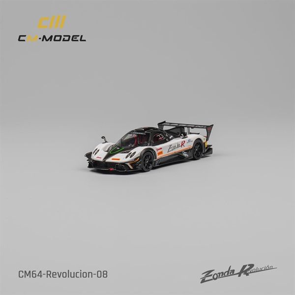 Mô hình xe Pagani Zonda Revolucion white có bánh thay thế tỉ lệ 1:64 CM model CM64-REVOLUCION-08