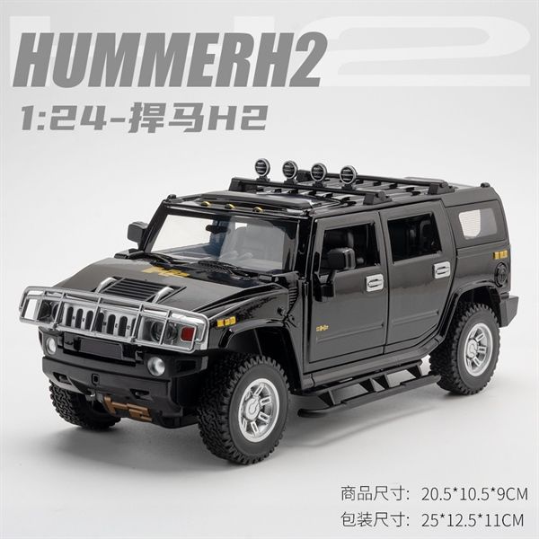 Mô hình xe ô tô Hummer H2 full open tỉ lệ 1:24 Alloy moel K2-25-A OT170