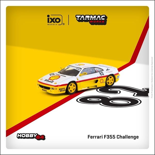 Mô hình xe Ferrari F355 Challenge Ferrari F355 Challenge 1999 tỉ lệ 1:64 Tarmac Works T64-083-99CHA82