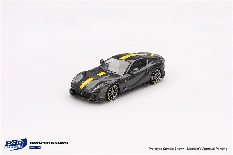 Mô hình xe Ferrari 812 Competizione Grigio Competizione tỉ lệ 1:64 BBR model BBRFER64009