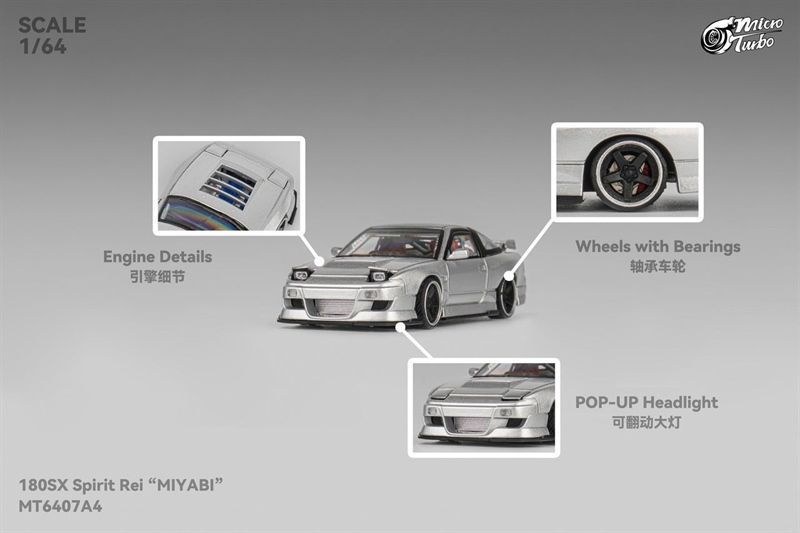 Mô hình xe Nissan 180SX Spirit Rei