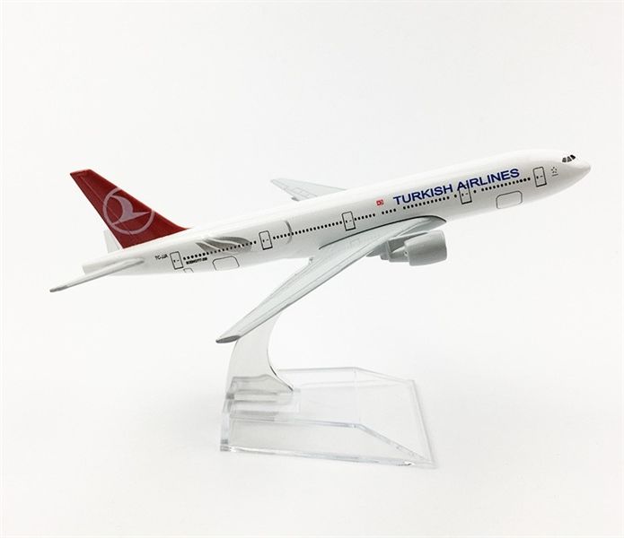 Mô hình máy bay Turkish Airlines Boeing B777-300ER 16cm MB16071