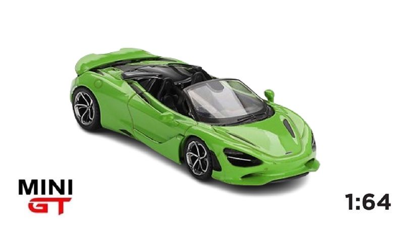 Mô hình xe McLaren 750S Spider Mantis Green tỉ lệ 1:64 MiniGT MGT00783