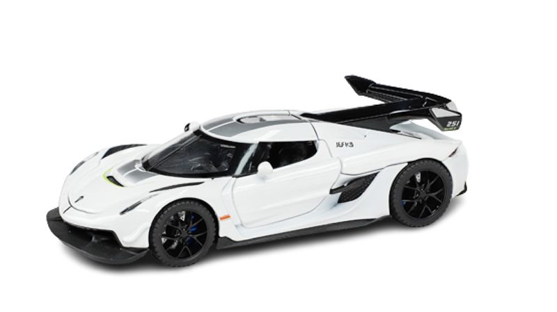 Mô hình xe Koenigsegg Jesko full open có đèn âm thanh tỉ lệ 1:32 Alloy model OT32044
