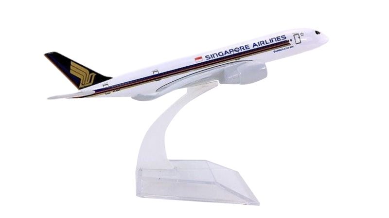 Mô hình máy bay Singapore airlines Airbus A350-900 16cm MB16167