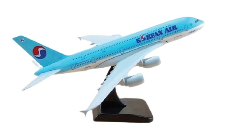 Mô hình máy bay Korean Airlines Blue Airbus A380 20cm MB20027