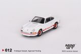  Mô hình xe Porsche 911 Carrera RS 2.7 Grand Alloy White Tỉ lệ 1:64 MiniGT 