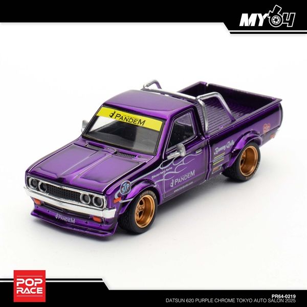 Mô hình xe Pandem Datsun 620 TOKYO AUTO SALON 2025 Exclusive Edition tỉ lệ 1:64 Poprace PR640219