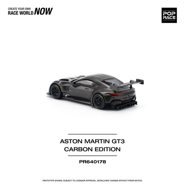 Mô hình xe ASTON MARTIN VANTAGE GT3 - CARBON EDITION tỉ lệ 1:64 Poprace PR640178