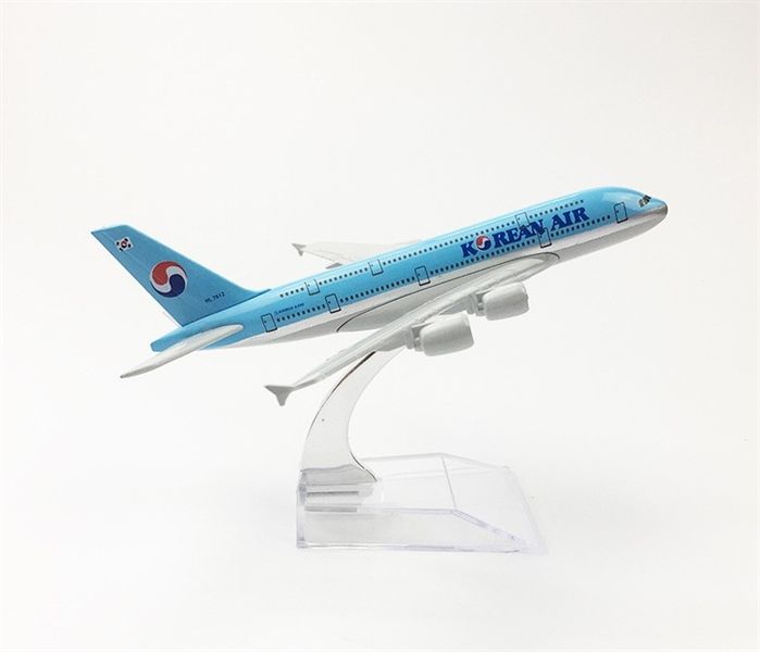 Mô hình máy bay Korean Air Airbus A380 16cm MB16091
