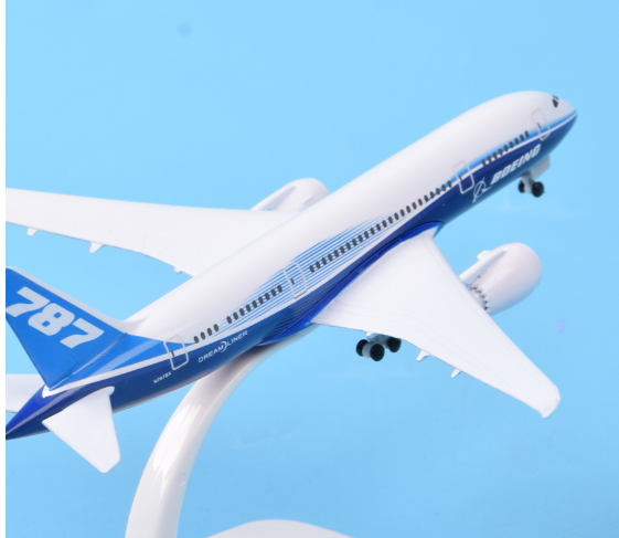 Mô hình máy bay USA Boeing B787 có bánh xe 20cm MB20065