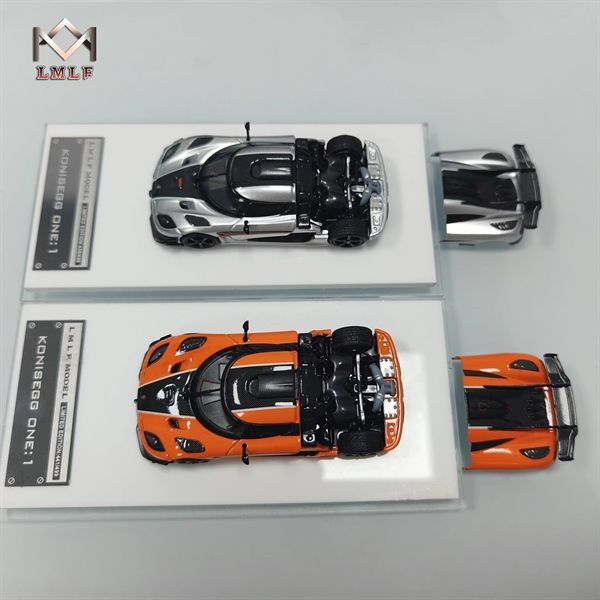 Mô hình xe Koenigsegg One:1 Open Tail mở được nắp máy sau tỉ lệ 1:64 MJ model LMLF-one1
