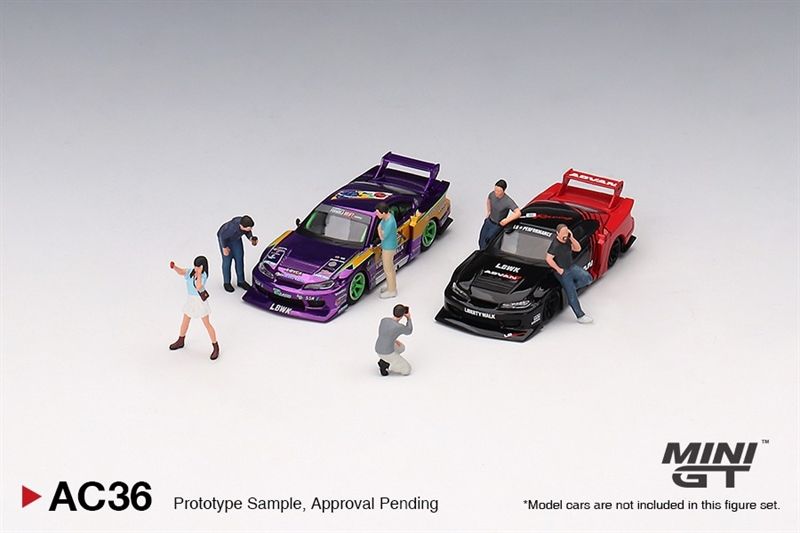 SET mô hình nhân vật Figurine: Car Enthusiasts tỉ lệ 1:64 MiniGT MGTAC36