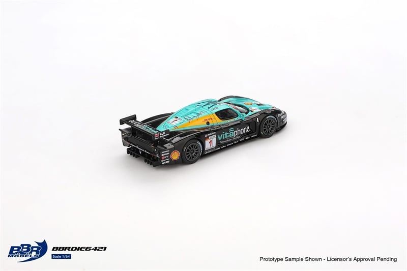 Mô hình xe Maserati MC12 Competizione #1 Vitaphone Racing Team 2008 Spa 24 Hrs. Winner tỉ lệ 1:64 BBR model BBRDIE6421