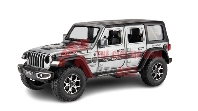 Mô hình xe Jeep Wrangler Rubicon 4x4 Tỉ Lệ 1:24 Alloy Model OT491