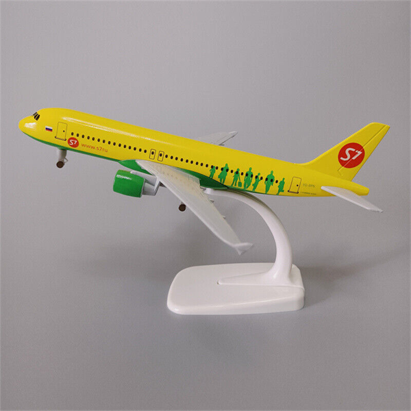  Mô hình máy bay Siberia S7 Airbus A320 kích thước 20cm MB20096 