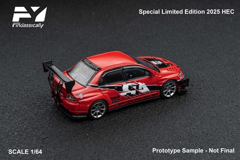 Mô hình xe Mitsubishi Lancer EVO 9th Generation - Speed and Passion mở được capo HEC 2025 tỉ lệ 1:64 Fy model Finclassically OT64313