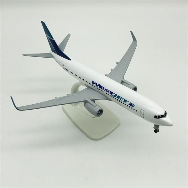 Mô hình máy bay WestJet Boeing B737 có bánh xe 20cm MB20067