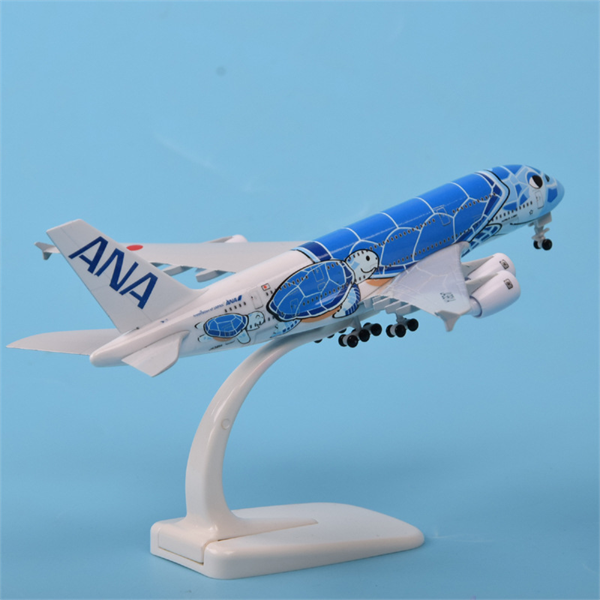 Mô hình máy bay Nhật Bản ANA Airlines Airbus A380 blue kích thước 20cm MB20086