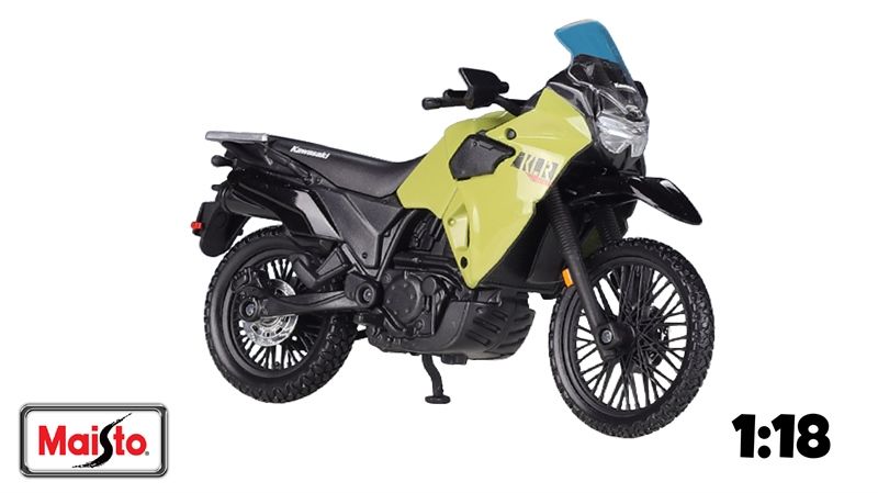 Mô hình xe mô tô Kawasaki KLR650 tỉ lệ 1:18 Maisto MT043