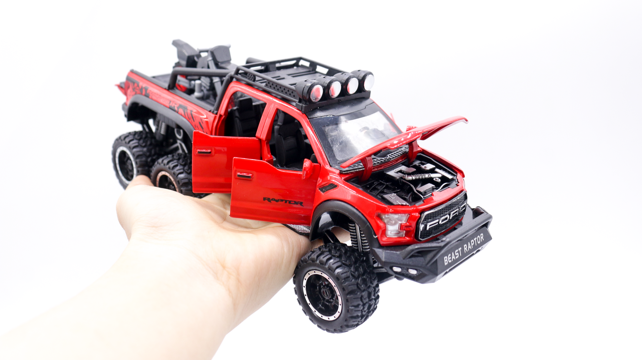  Mô hình xe Ford Beast Raptor F150 Offroad tỉ lệ 1:28 Chezhi 32129 6000 