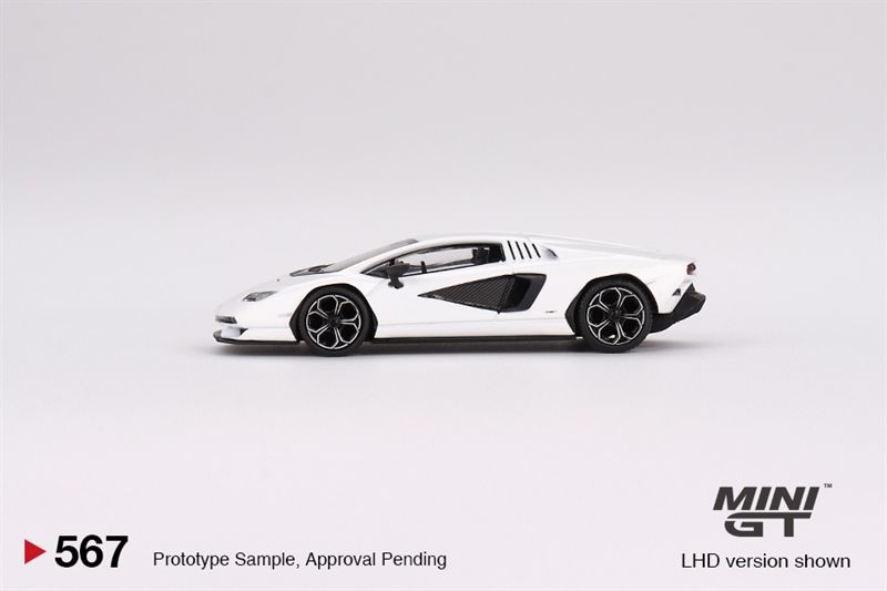 Mô hình xe Lamborghini Countach LPI 800-4 Bianco Siderale tỉ lệ 1:64 MiniGT