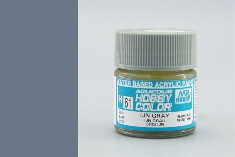 Acrylic H61 IJN Gray sơn mô hình màu xám đậm 10ml Mr.Hobby H61