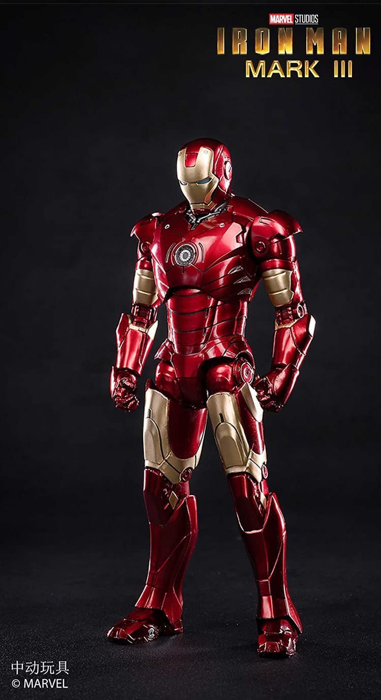  Mô hình nhân vật Marvel Iron man người sắt MK3 Mark III SHF tỉ lệ 1:10 18CM ZD Toys FG262 