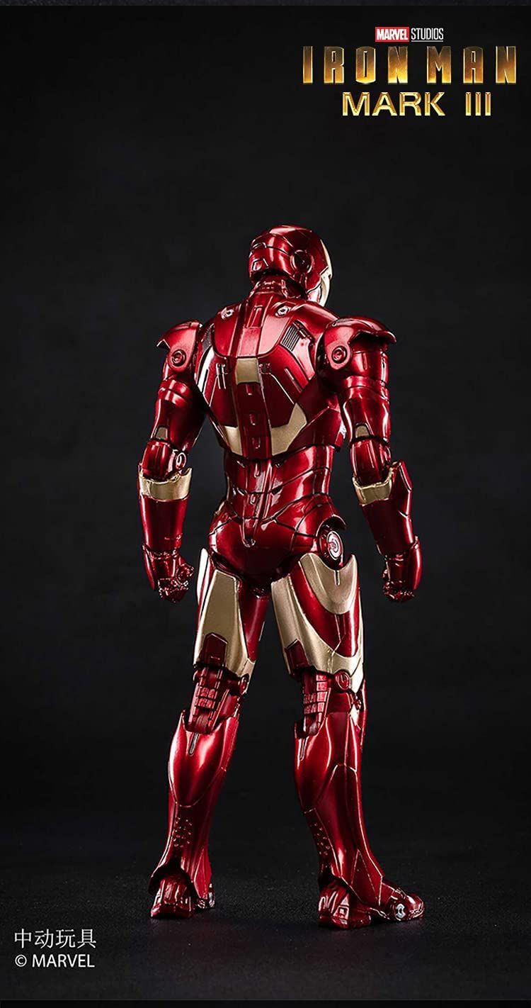  Mô hình nhân vật Marvel Iron man người sắt MK3 Mark III SHF tỉ lệ 1:10 18CM ZD Toys FG262 