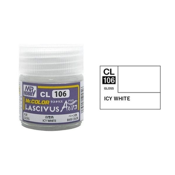 Lacquer CL106 Aura Icy White Lascivus sơn mô hình màu trắng băng Lascivus 10ml Mr.Hobby CL106