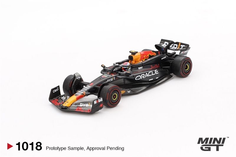Mô hình xe Oracle Red Bull Racing RB20 #1 Max Verstappen 2024 F1 2024 Bahrain GP Winner bản Card tỉ lệ 1:64 MiniGT MGT01018 (NO CHASE CAR)