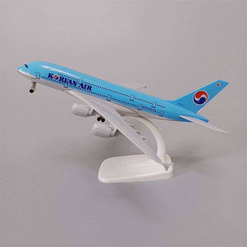 Mô hình máy bay Korean Airlines Blue Airbus A380 20cm MB20027