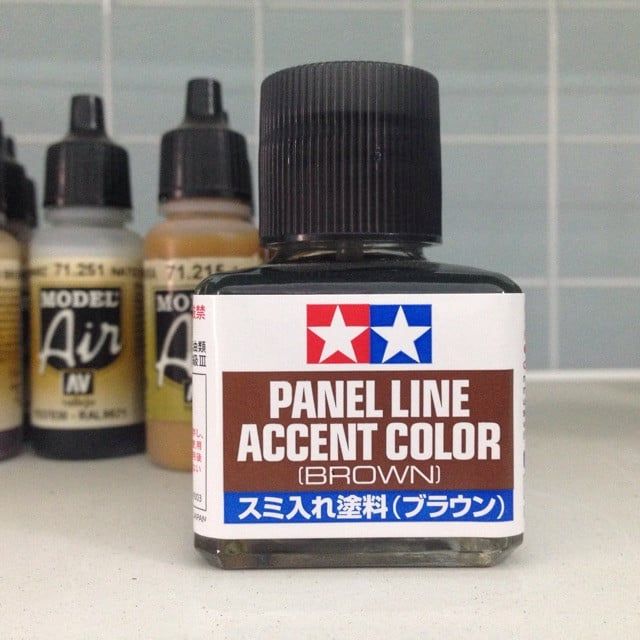 Dung Dịch mực kẻ lằn chìm Panel line accent color Brown Tamiya 87132