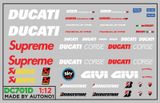  Decal nước cho Ducati panigale 1199 V4 V4S Corse Supreme dán mọi nền màu cho xe mô hình tỉ lệ 1:12 DC701D 