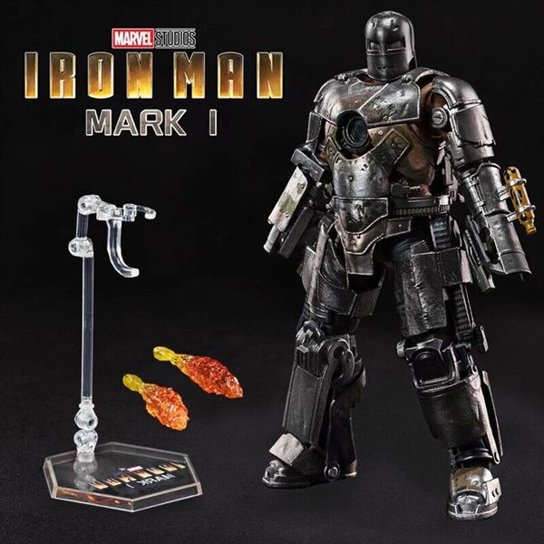  Mô hình nhân vật Marvel Iron man người sắt MK1 Mark I SHF tỉ lệ 1:10 18CM ZD Toys FG262 