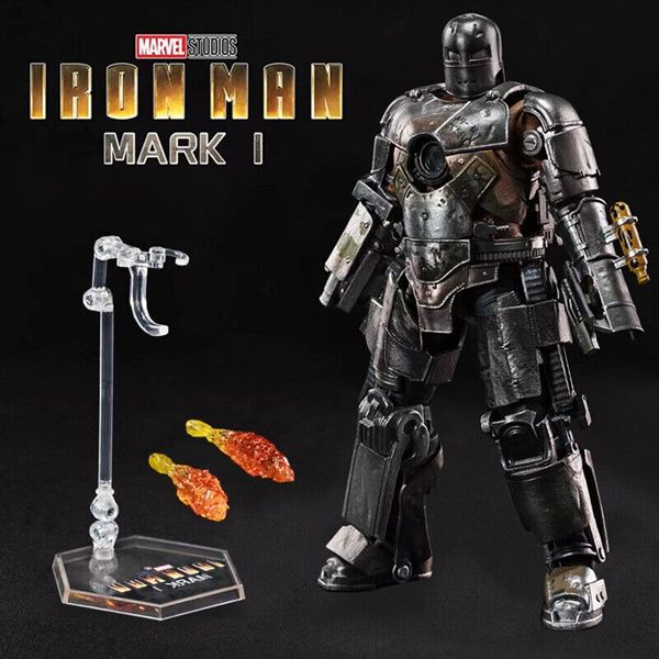 Mô hình nhân vật Marvel Iron man người sắt MK1 Mark I SHF tỉ lệ 1:10 18CM ZD Toys FG262