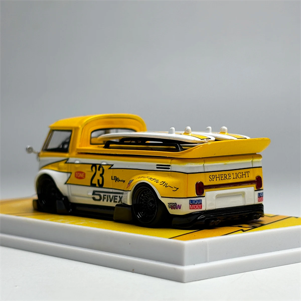 Mô hình xe Volkswagen T1 Pickup Kombi White Yellow - Lightning 23 tỉ lệ 1:64 F.M.L.F OT64071