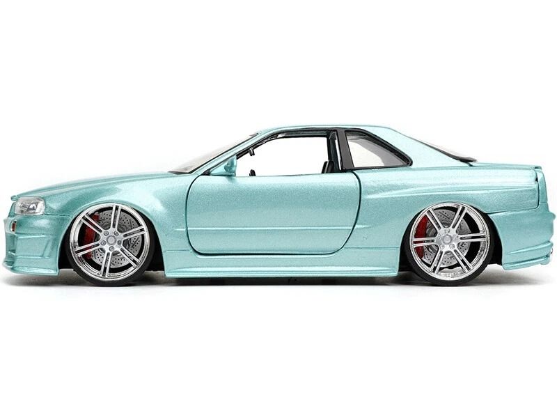 Mô hình xe Fast & Furious Brian's Nissan Skyline GT-R (R34) tỉ lệ 1:24 Jada Toys 54030