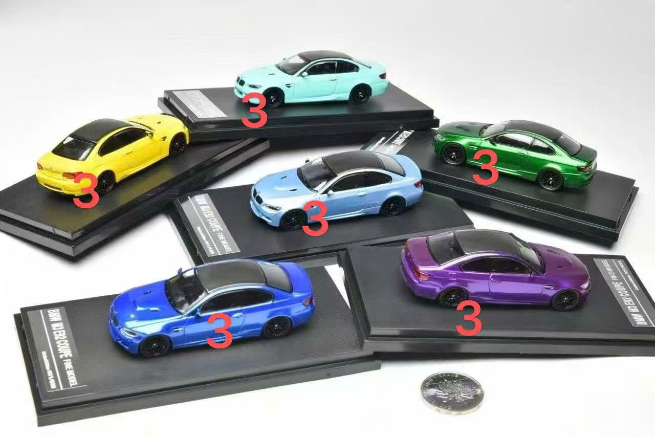 Mô hình xe BMW M3 E92 Coupe tỉ lệ 1:64 Fine model OT64314